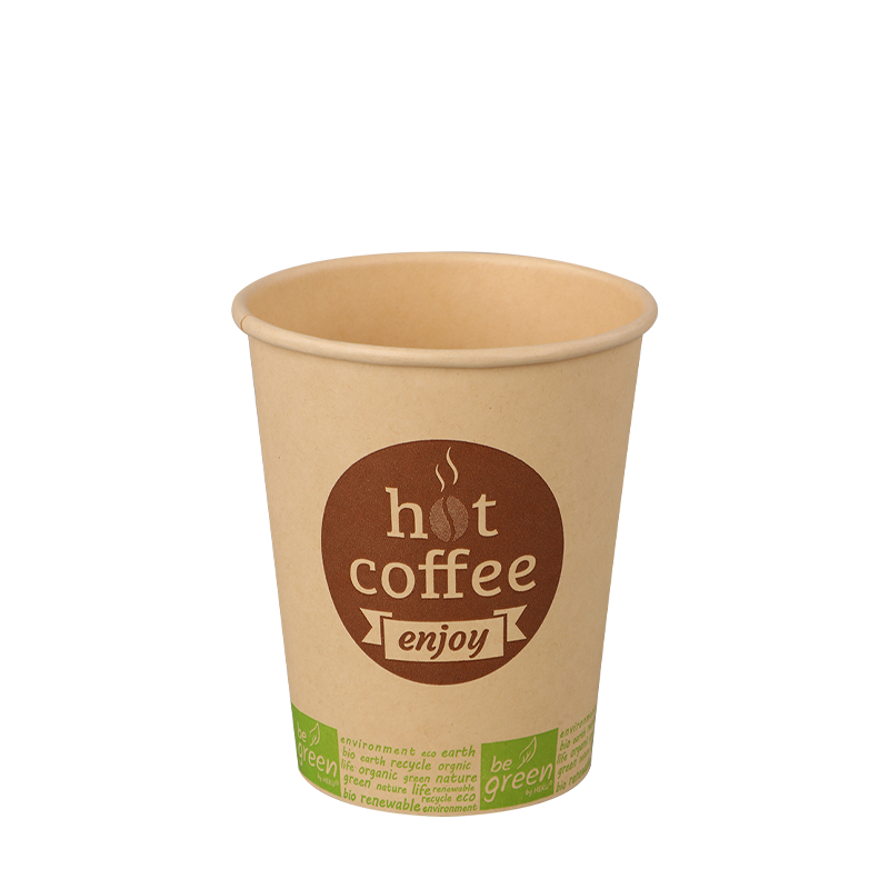 8oz Natural Kraft Single Wall Paper Cup